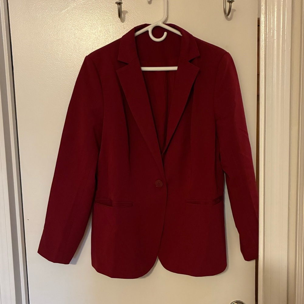 Burgundy Blazer